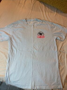connected apparel Light Blue Palm Logo Short Sleeve Tee